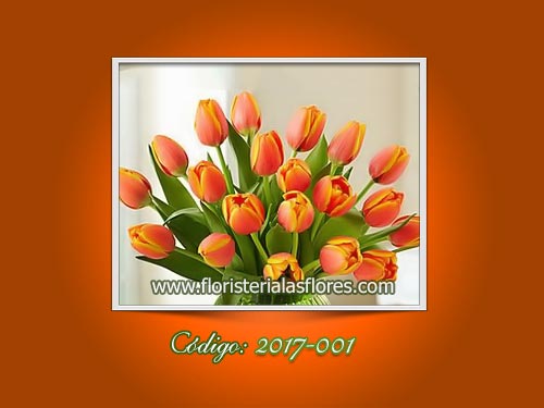 flores a domicilio tulipanes naranja en guatemala