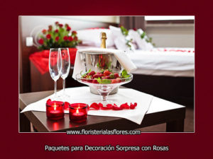 sorpresas romanticas para habitaciones llenas de rosas por floristeria las flores